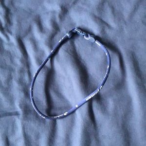 Baseball necklace. Navy blue.